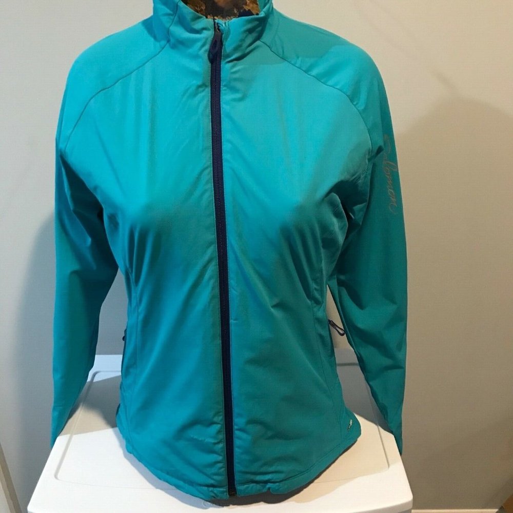 NWT Salomon Nova III Softshell Clima Windbreaker Ski Jacket Bay Blue